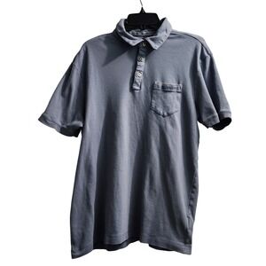 Tahari Polo Shirt Cotton Short Sleeve Casual Pocket Tee Top Men's Large‎